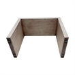 Olliix Chapel Hill Peggy Ottoman Wood/Plywood/Fabric in Stripe/Multi