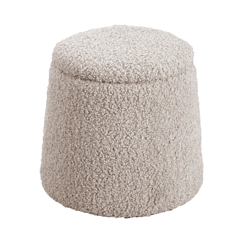 Olliix Chapel Hill Tara Ottoman Wood/Plywood/Fabric in Beige