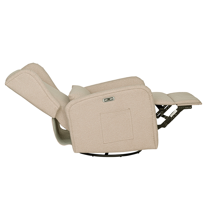Olliix Madison Park Candace Recliner Wood/Plywood/Fabric in Beige