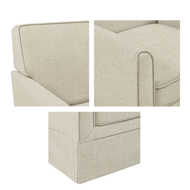 Olliix 510 Design Paula Arm Chair Wood/Plywood/Fabric in Cream