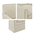 Olliix 510 Design Paula Arm Chair Wood/Plywood/Fabric in Cream