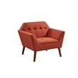 Olliix INK+IVY Newport Set of 2 Lounge Chair Wood/Plywood/Fabric in Spice