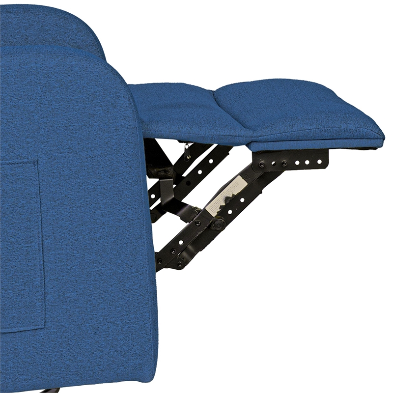 Olliix INK+IVY Dakota Recliner Wood/Plywood/Fabric in Blue