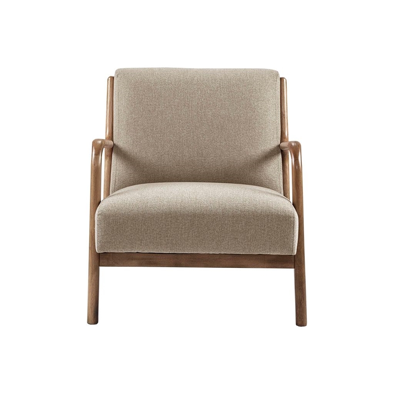 Olliix INK+IVY Novak Set of 2 Accent Armchair Wood/Polyester in Taupe