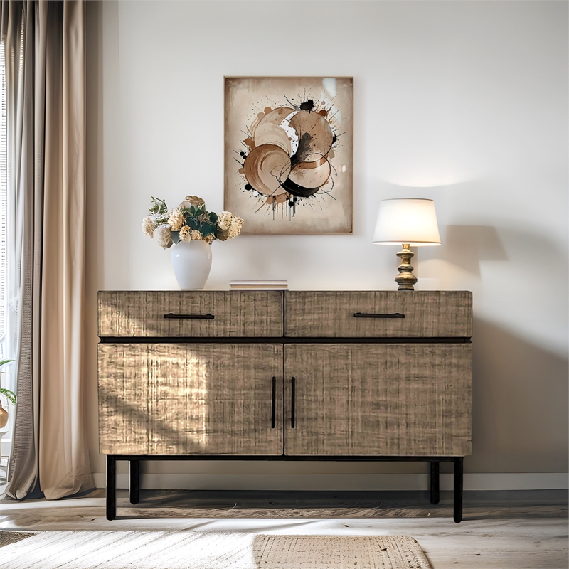 Olliix Chapel Hill Kai Accent Chest Wood in Brown/Olive