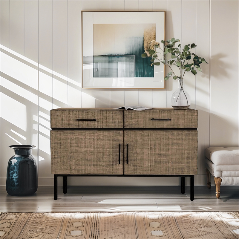 Olliix Chapel Hill Kai Accent Chest Wood in Brown/Olive