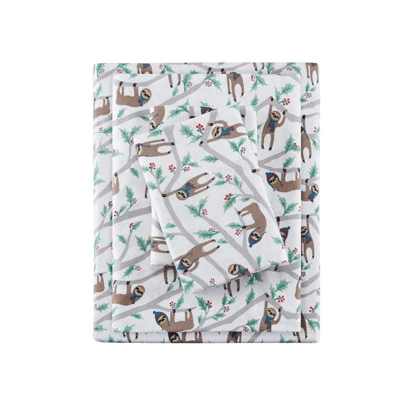 Olliix True North by Sleep Philosophy Cozy Flannel Queen Sheet Set in Multi