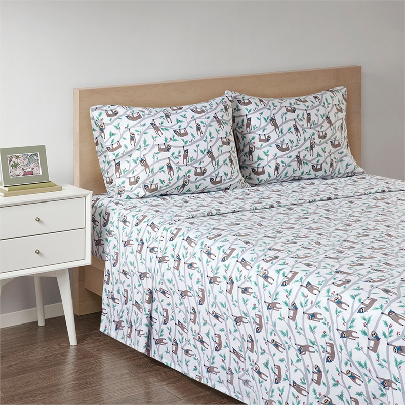Olliix True North by Sleep Philosophy Cozy Flannel Queen Sheet Set in Multi
