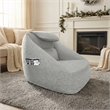 Olliix Main Street Ergonomic Cloud Couch Polyester in Ash Grey
