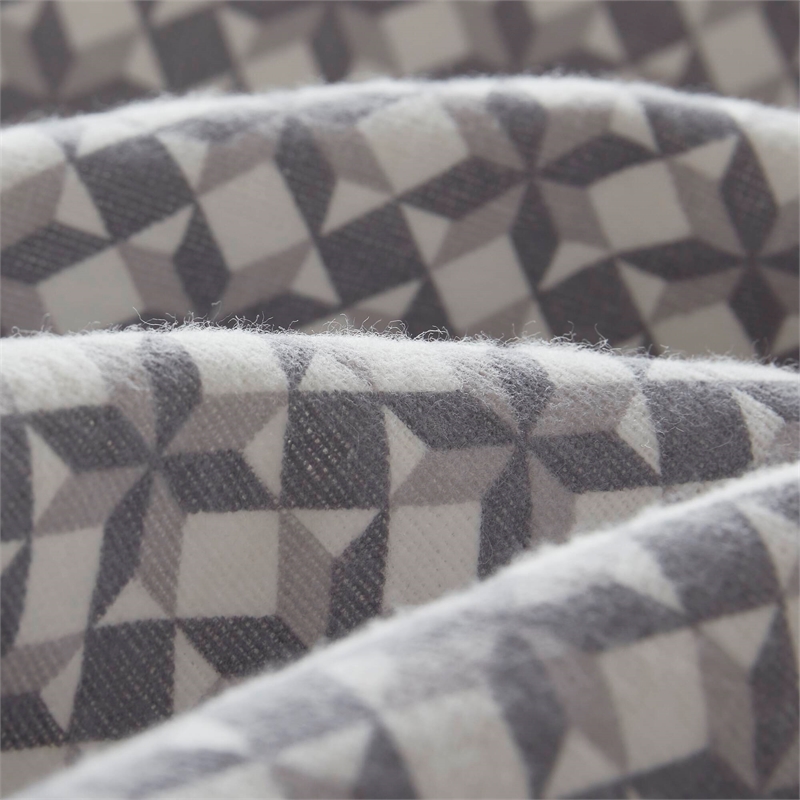Olliix True North by Sleep Philosophy Cozy Flannel Queen Sheet Set in Snowflake