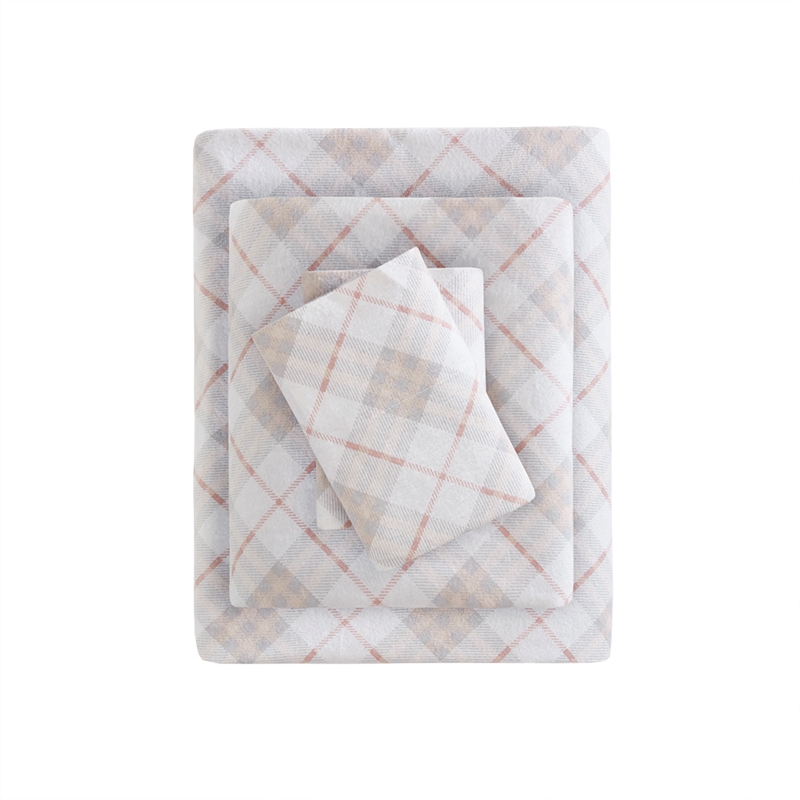 Olliix True North by Sleep Philosophy Cozy Flannel Twin XL Sheet Set in Pink