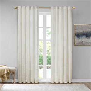 Olliix 510 Design Colt 37x95&quot Panel Pair Polyester in White/Gold