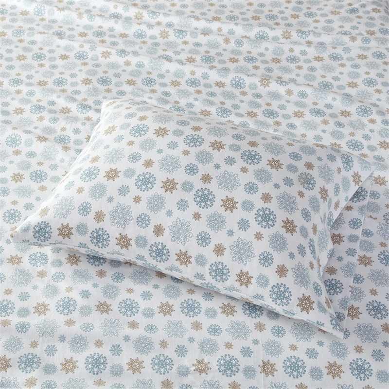 Olliix True North by Sleep Philosophy Cozy Flannel Queen Sheet Set in Tan
