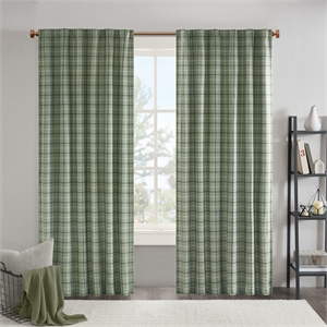 Olliix Madison Park Anaheim 50x84&quot Window Panel Polyester in Green
