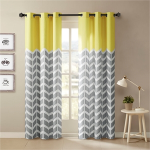 Olliix Intelligent Design Alex 2-PK 42x63&quot Panel Pair Polyester in Yellow