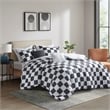 Olliix Intelligent Design Miley Twin/Twin XL Comforter Set in Black/White