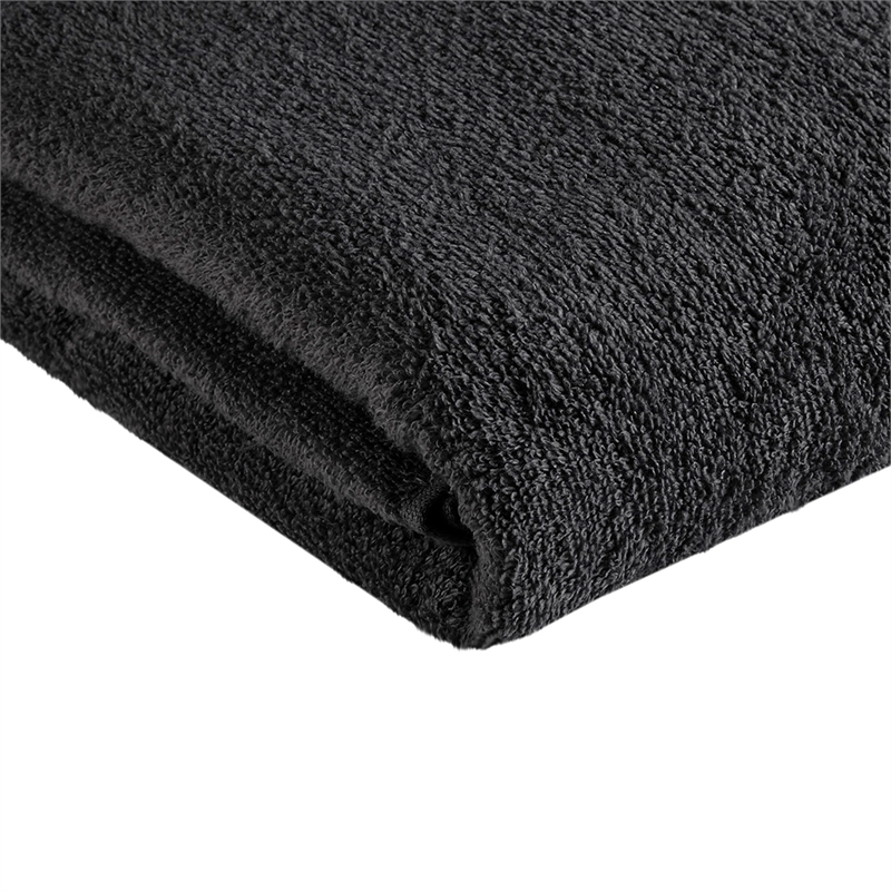 Olliix 510 Design Big Bundle 12-Piece Bath Towel Cotton in Black