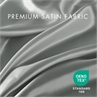 Olliix Madison Park Essentials Satin Twin Sheet Set Polyester in Grey