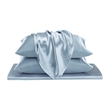 Olliix Madison Park Essentials Satin Twin Sheet Set Polyester in Blue