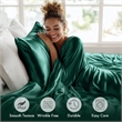 Olliix Madison Park Essentials Satin Twin Sheet Set Polyester in Emerald