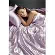 Olliix Madison Park Essentials Satin Twin Sheet Set Polyester in Lilac
