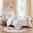 Olliix Intelligent Design Kids Gracie Twin Comforter Set in White/Purple