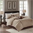 Olliix Madison Park Dune Full Comforter Set Polyester in Beige