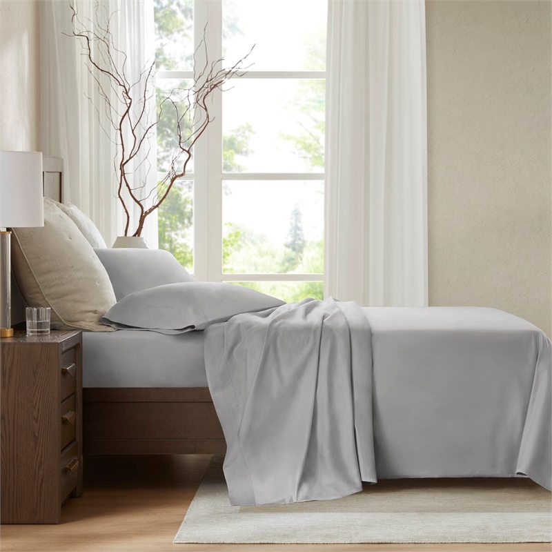 Olliix Harbor House Egyptian Cotton King Sheet Set Cotton in Gray