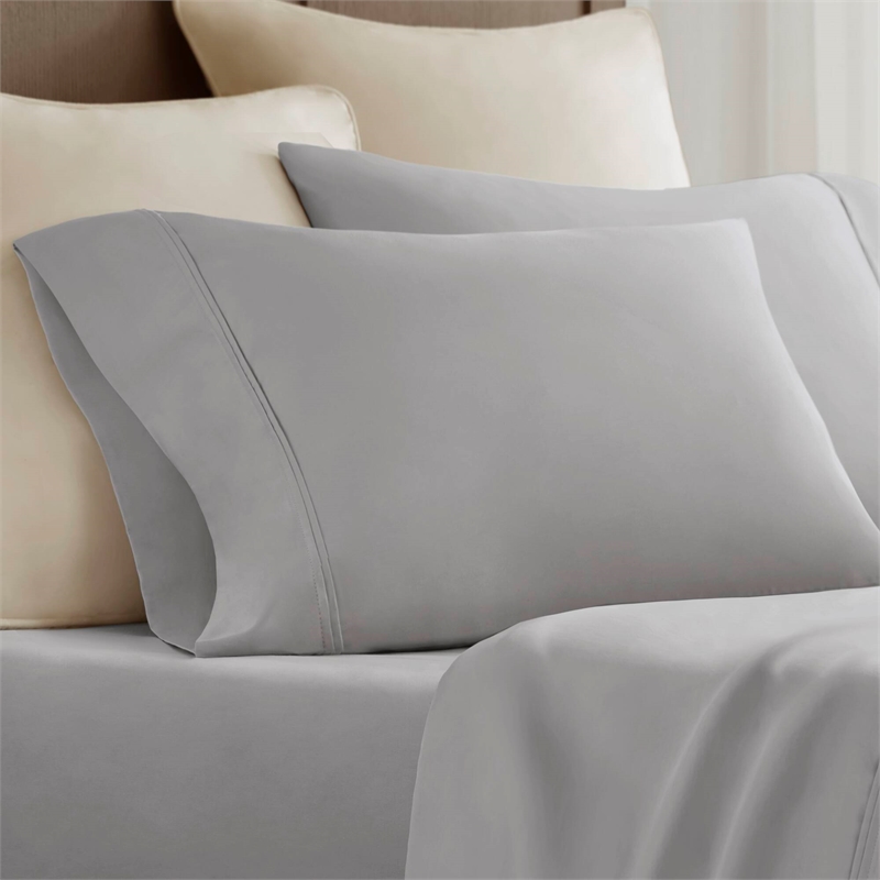 Olliix Harbor House Egyptian Cotton King Sheet Set Cotton in Gray