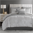 Olliix Madison Park Queen PolyesterComforter Set in  Grey