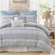 Olliix Madison Park Queen PolyesterComforter Set in  Blue