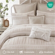 Olliix Madison Park King PolyesterComforter Set in  Neutral