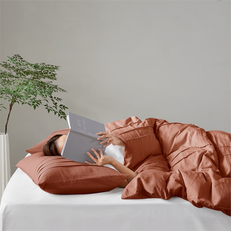 Olliix Comfort Spaces Twin/Twin XL Microfiber Comforter Set in  Clay