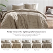 Olliix Comfort Spaces Queen Microfiber Comforter Set in  Khaki