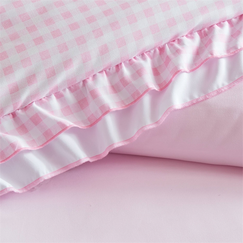 Olliix Intelligent Design Twin/Twin XL Microfiber Comforter Set in  Pink