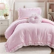 Olliix Intelligent Design Twin/Twin XL Microfiber Comforter Set in  Pink