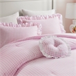 Olliix Intelligent Design Full/Queen Microfiber Comforter Set in  Pink