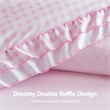 Olliix Intelligent Design Full/Queen Microfiber Comforter Set in  Pink