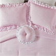 Olliix Intelligent Design Full/Queen Microfiber Comforter Set in  Pink
