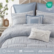 Olliix Madison Park King PolyesterComforter Set in  Blue