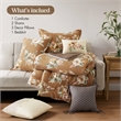 Olliix Madison Park King Cotton Comforter Set in  Terracotta