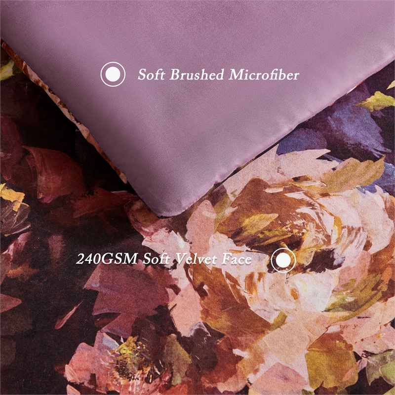 Olliix Madison Park King Polyester Comforter Set in  Purple