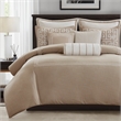 Olliix Madison Park Signature Queen Polyester Comforter Set in  Taupe