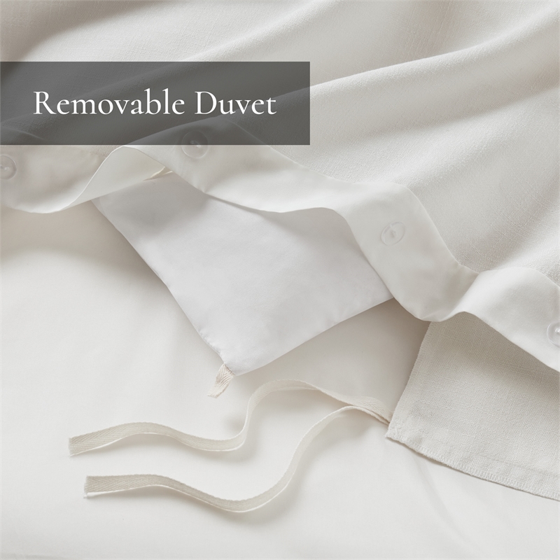 Olliix Madison Park Signature King Polyester Comforter Set in  Tan/Ivory
