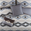 Olliix Woolrich Full Polyester Comforter Set in  Blue