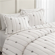 Olliix Intelligent Design Full/Queen Microfiber Quilt Set in  Black