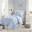 Olliix Intelligent Design Twin/Twin XL Microfiber Quilt Set in  Blue