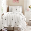 Olliix Intelligent Design Twin/Twin XL Microfiber Quilt Set in  Black
