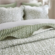 Olliix Madison Park Full/Queen Microfiber Quilt Set in  Sage Green