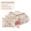 Olliix Intelligent Design Full/Queen Microfiber Comforter Set in  Blush